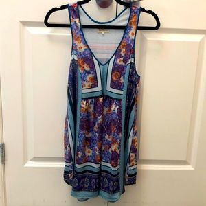 Anthropologie Dream Daily boho tunic tank